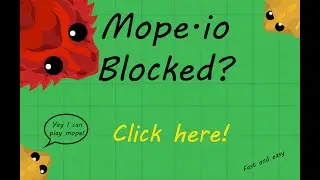 Zephyro Gaming | How to play Mope.io if it's blocked | Easy and fast!
