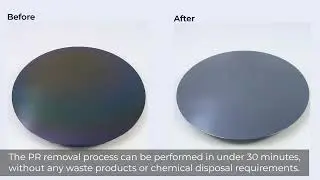 Plasma cleaning, ashing, and descum of photoresist on silicon wafers