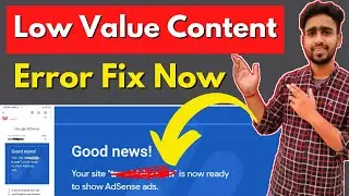 How to Fix Low Value Content Error - Valuable Inventory No content Error 100% Approval मिलेगा