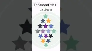 Crafting the Diamond 💎 Star Pattern | PYTHON