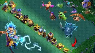Which troop can defeat the defense formation ll Clash of clans ll
