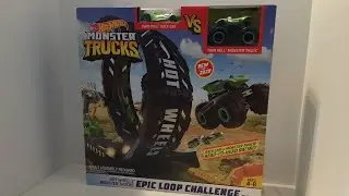 *NEW* Epic Loop Challenge Playset Review ( HotWheels Monster Trucks )