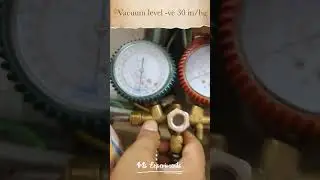 Windows AC repairing Creating vacuum inside tube #repairing #airconditioner