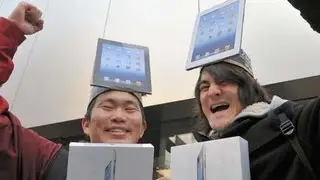 新しいｉＰａｄに行列４５０人超　銀座