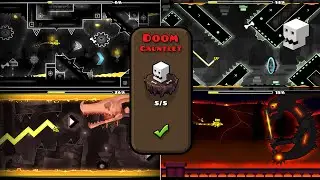 Doom Gauntlet All Level Complete - Geometry Dash 2.1