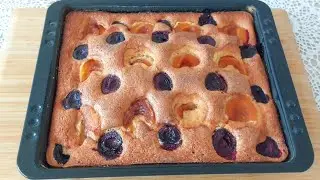 ПИРОГ С АБРИКОСАМИ/БЫСТРО И ВКУСНО#GenLid