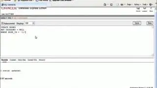 12 SQL with Oracle 10g XE   Using DELETE to Remove a Row from a Table