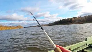 Spinning Fishing on the River! It's sad from such fishing! Bloody BACK failed!