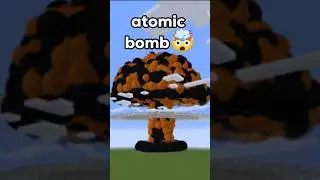 Minecraft TNT vs ATOMIC BOMB! #shorts