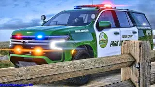 Playing GTA 5 As A POLICE OFFICER Park Ranger Patrol| GTA 5 Lspdfr Mod| 