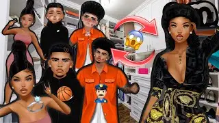 THE KIDS GROW UP FOR ONE DAY👶🏽➡️👨🏽😱🔞 (IMVU SKIT)