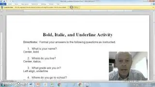 Bold, Italic, & underline (Text format)