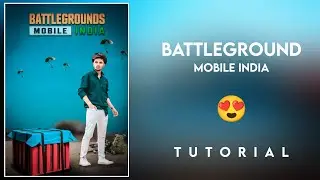 Battleground Mobile India Poster Editing | New Pubg Photo Editing | SV CREATIVE
