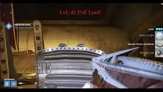 Level 41 PoE Loot! (First Run) | Destiny