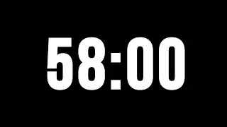 58 Minute Timer with Alarm (Countdown)