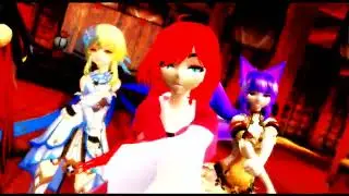 (MMD Genshin Impact X Oc) Vixin, Crystal, Dehya And Lumine~  So Hot