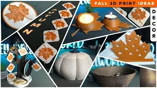 AWESOME 3D Printed Fall Decor Ideas | 3d print home decor | Useful 3D Prints 