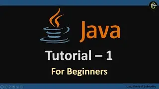 Java Tutorials For Beginners In Hindi | Tutorial - 01 |