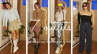 Recreating *Pinterest Outfits* | 7 Easy Pinterest Looks | Outfit Lookbook