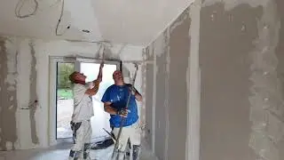 Gipskarton spachteln mit der Rolle - mit #Knauf_Fill_Finish_Light kein Problem!!! #DIY
