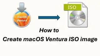 How to create a bootable macOS Ventura iso installer for virtualbox & VMware?