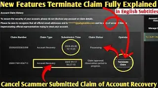 Terminate Claim New Features is Here | How to cancel submitted scammer account recovery claim