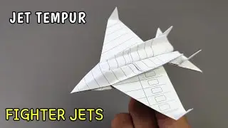 Pesawat Jet Tempur Kertas - Origami Jet Tempur