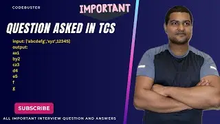 python question asked in tcs interview | solution | Hindi  | input: ['abcdefg','xyz',12345]