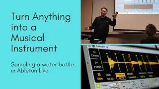 Sampling bottles, water, and chopping beat loops - Open Class at NUS Electronic Music Lab