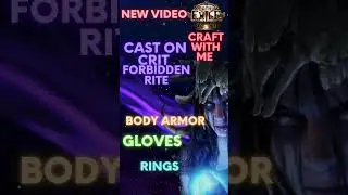 PoE 3.20 How to craft endgame CoC FR Gear. Video on main page