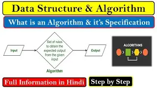 What is An Algorithm? | Specification of Algorithm | Need of Algorithm in Data Structure