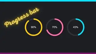 how to create amazing 3d color progress bar by using html css 