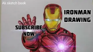 How to make realistic iron man  drawing || Time lapse || with colour pencils #avengers #ironman