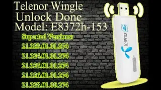 How to Unlock Telenor Wingle 274 and 306 Version