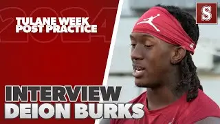 POST PRACTICE TULANE WEEK: Deion Burks 9/9