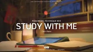 1-HOUR STUDY WITH ME / Calm Piano ️🎹 / Pomodoro 25-5 / New year edition✨🌸