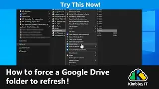 How to force a folder to refresh in Google Drive File Stream