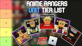 Anime Rangers Unit Tier List (2024) | Roblox Tier Lists