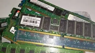 10 piece  lot  Memory RAM GOLD RECOVERY Computer Parts Precious Metal Scrap