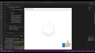 Ice Crystal ❄ using Python & Turtle library 🐢