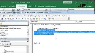 TUTO EXCEL - USERFORM VBA