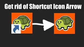 How to Get rid of Desktop shortcut arrow