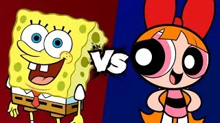 MUGEN Battle - SpongeBob SquarePants vs Blossom