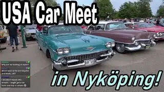 American Car Meet in Nyköping Harbour 2023