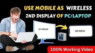 Mobile phone as second display | how to use phone as second monitor windows 10 | Second Monitor