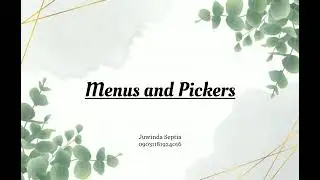 4.3 Menus and pickers | Android Studio