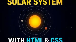 Solar System Animation in HTML & CSS 🌍✨ | Sun & Planets Revolving Effect
