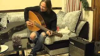 BRIAN KNOWLES 7 STRING BARITONE LUTE SHAPED ELECTRO - CLASSICAL GUITAR