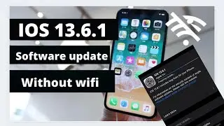 How to update iPhone without wifi ios 13.6.1