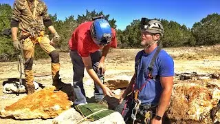 Rapelling 60' Into Unexplored Cave... Cave Diver Nearly Drowns!!!